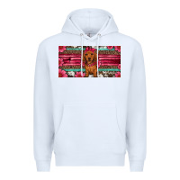 White dachshund puppy license plate Premium Hoodie - Artiststas