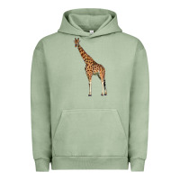 Pigment Oil Green giraffe Urban Hoodie - LillyAllenDesigns