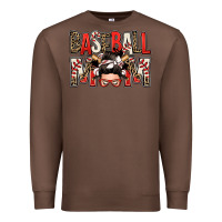 Chestnut baseball mom messy bun Premium Sweatshirt - Zillion Design Studio