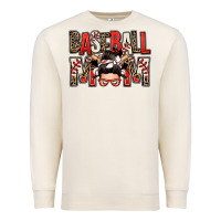 Sandshell baseball mom messy bun Premium Sweatshirt - Zillion Design Studio