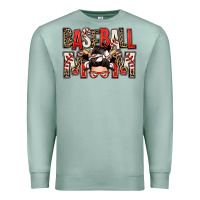 Seafoam baseball mom messy bun Premium Sweatshirt - Zillion Design Studio