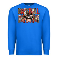 True Royal baseball mom messy bun Premium Sweatshirt - Zillion Design Studio