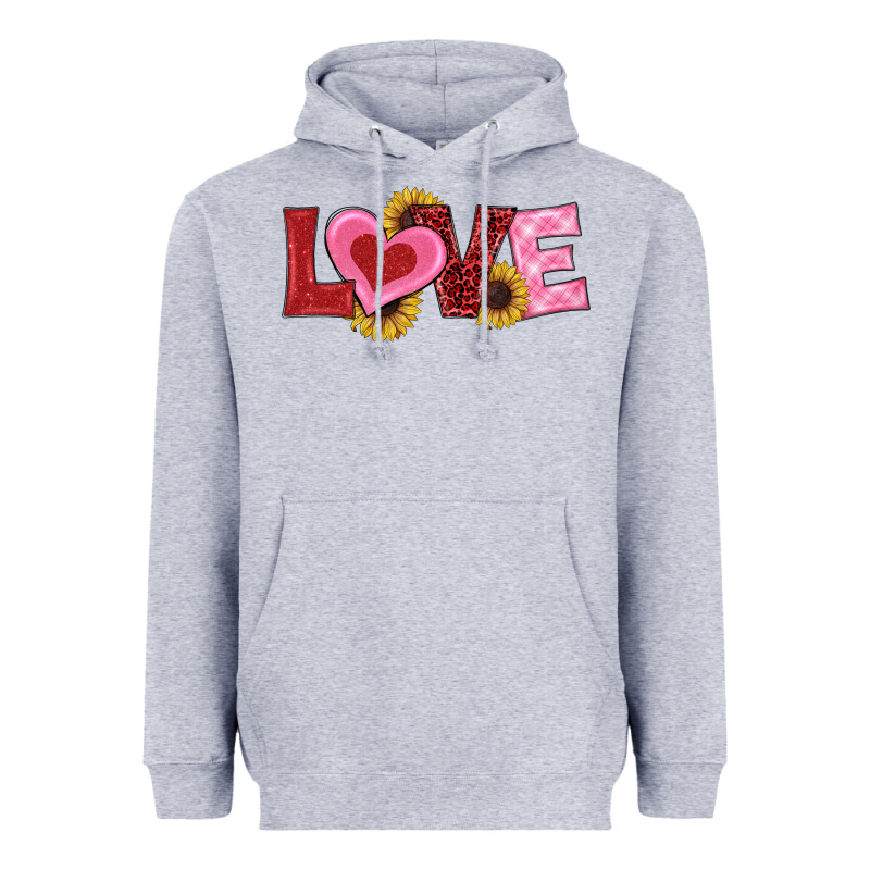 Valentine's Day Love Sunflowers Heavyweight Hoodie by RanaPortraitStore | Teevron