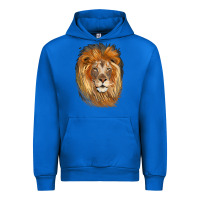 Cobalt Lion Head Urban Hoodie - LillyAllenDesigns