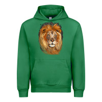 Emerald Lion Head Urban Hoodie - LillyAllenDesigns