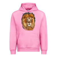 Fuchsia Pink Lion Head Urban Hoodie - LillyAllenDesigns