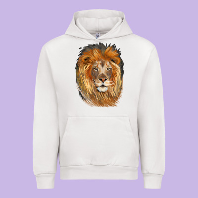 Lion Head Urban Hoodie Designed By Lillyallendesigns