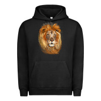 Pigment Black Lion Head Urban Hoodie - LillyAllenDesigns