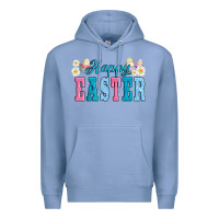Colony Blue happy easter eggs Premium Hoodie - AdoDesignShop