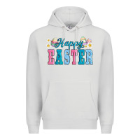 Dove Grey happy easter eggs Premium Hoodie - AdoDesignShop