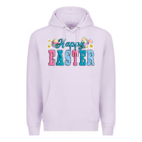 Lilac happy easter eggs Premium Hoodie - AdoDesignShop