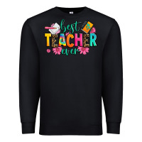 Black best teacher ever Premium Sweatshirt - Zillion Design Studio