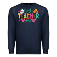 Navy best teacher ever Premium Sweatshirt - Zillion Design Studio