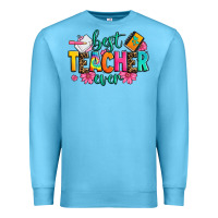 Ocean Blue best teacher ever Premium Sweatshirt - Zillion Design Studio