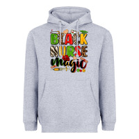 Heather Grey black nurse magic Heavyweight Hoodie - Zillion Design Studio