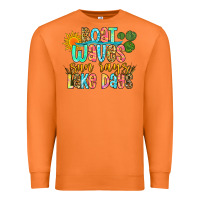 Carrot boat waves sun rays lake days Premium Sweatshirt - Zillion Design Studio