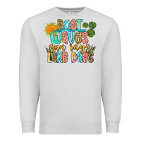Dove Grey boat waves sun rays lake days Premium Sweatshirt - Zillion Design Studio