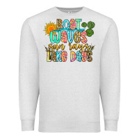 Oatmeal Heather boat waves sun rays lake days Premium Sweatshirt - Zillion Design Studio