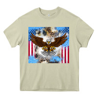 Mossy America Eagle Heavy Core Tee - CowhideDigitalArt