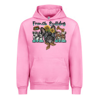 Fuchsia Pink french bulldog mom Urban Hoodie - BarkalooDesign