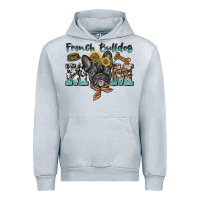 Heather Grey french bulldog mom Urban Hoodie - BarkalooDesign