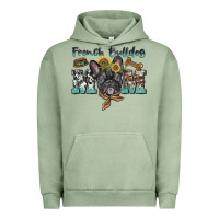 Pigment Oil Green french bulldog mom Urban Hoodie - BarkalooDesign
