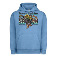 Pigment Pebble Blue french bulldog mom Urban Hoodie - BarkalooDesign