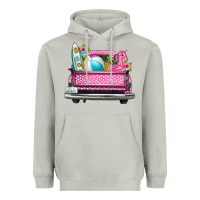 Moon Dust summer pink truck beach Heavyweight Hoodie - texasbilliewilder
