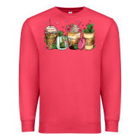 Cardinal cactus coffee cups Premium Sweatshirt - Zillion Design Studio