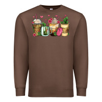 Chestnut cactus coffee cups Premium Sweatshirt - Zillion Design Studio