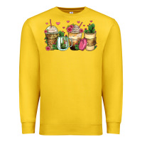 Lemon cactus coffee cups Premium Sweatshirt - Zillion Design Studio