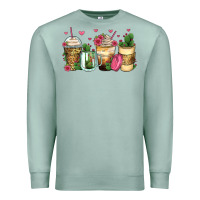 Seafoam cactus coffee cups Premium Sweatshirt - Zillion Design Studio