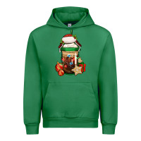 Emerald Christmas vacation trapper hat coffee cup Urban Hoodie - Jasminsmagicworld