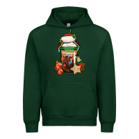Forest Green Christmas vacation trapper hat coffee cup Urban Hoodie - Jasminsmagicworld