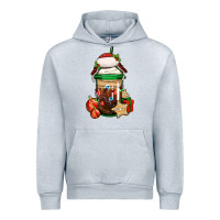 Heather Grey Christmas vacation trapper hat coffee cup Urban Hoodie - Jasminsmagicworld