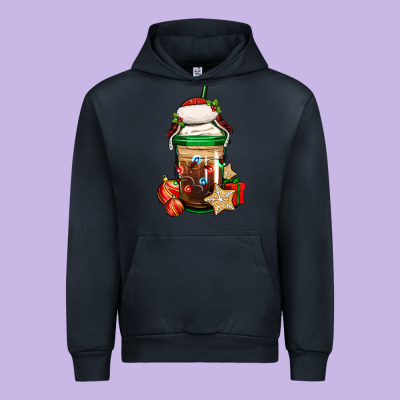 Christmas Vacation Trapper Hat Coffee Cup Urban Hoodie Designed By Jasminsmagicworld