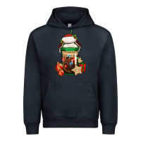 Navy Christmas vacation trapper hat coffee cup Urban Hoodie - Jasminsmagicworld