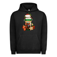 Pigment Black Christmas vacation trapper hat coffee cup Urban Hoodie - Jasminsmagicworld