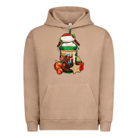 Pigment Burro Christmas vacation trapper hat coffee cup Urban Hoodie - Jasminsmagicworld