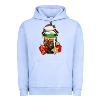 Pigment Grape Ice Christmas vacation trapper hat coffee cup Urban Hoodie - Jasminsmagicworld