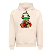 Sandshell Christmas vacation trapper hat coffee cup Urban Hoodie - Jasminsmagicworld