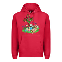 Cardinal religious easter bunny cross Premium Hoodie - AdoDesignShop