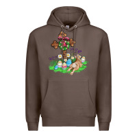 Coffee religious easter bunny cross Premium Hoodie - AdoDesignShop