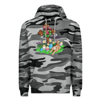 Slate Camo religious easter bunny cross Premium Hoodie - AdoDesignShop