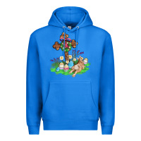 True Royal religious easter bunny cross Premium Hoodie - AdoDesignShop