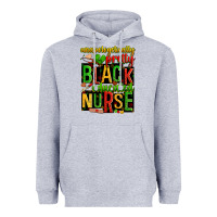 Heather Grey unapologetically pretty black and educated nurse Heavyweight Hoodie - Zillion Design Studio
