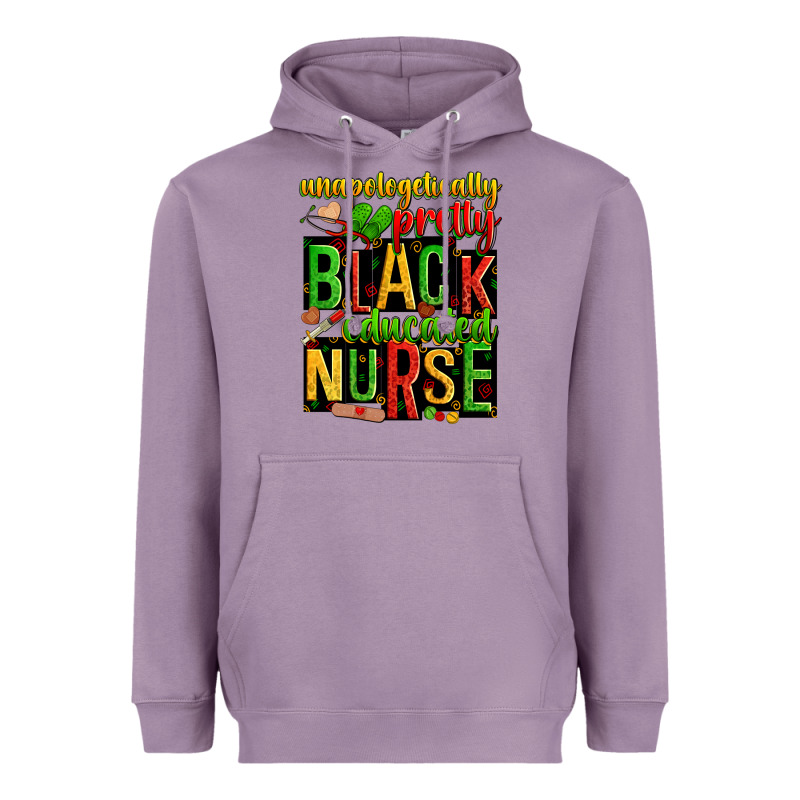 Unapologetically Pretty Black And Educated Nurse Heavyweight Hoodie by Zillion Design Studio | Teevron