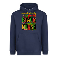 Navy unapologetically pretty black and educated nurse Heavyweight Hoodie - Zillion Design Studio