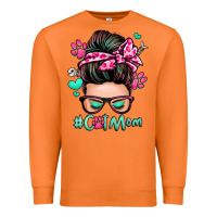 Carrot cat mom messy bun Premium Sweatshirt - Zillion Design Studio
