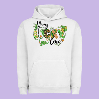 St. Patricks Day Very Lucky Cma Urban Hoodie Designed By Barkaloodesign